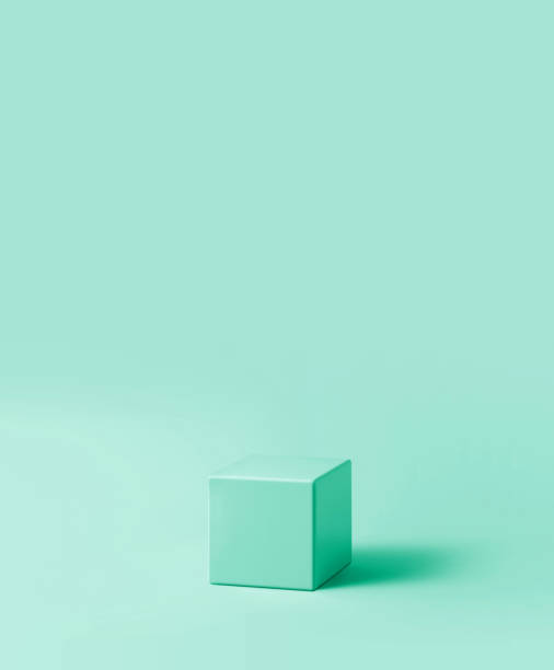 istock Blank mini podium for product display on background 1369083710