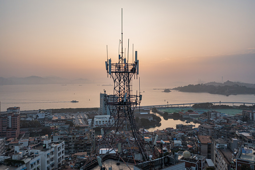 5G Towers In Modern City Locations