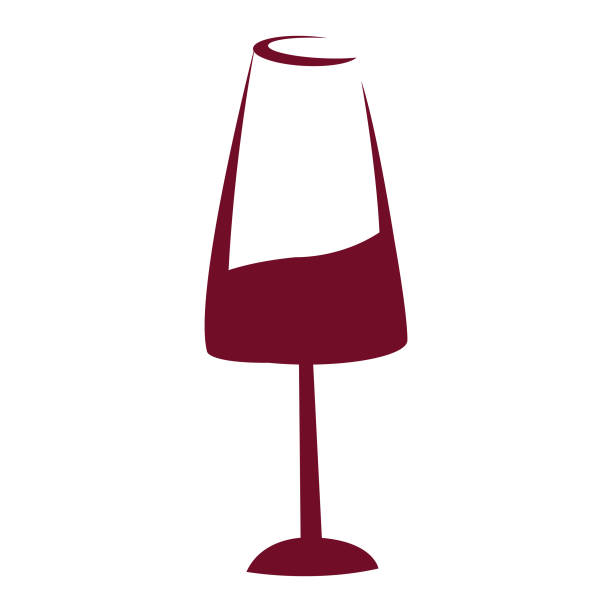 ilustrações, clipart, desenhos animados e ícones de taça de vinho doodle - champagne flute wine isolated wineglass