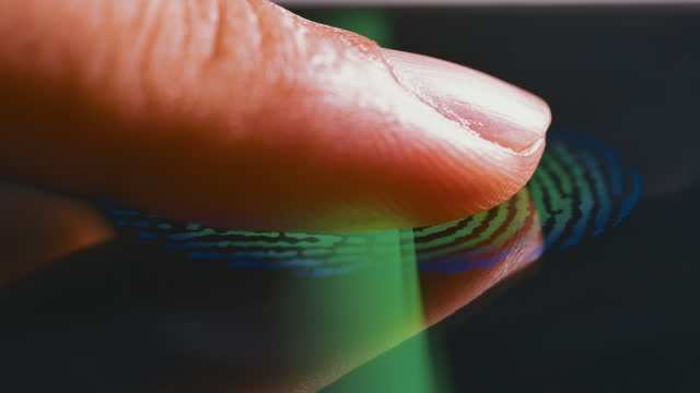 Scanning a fingerprint on an electronic device
