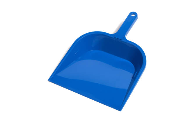 istock Dustpan for collecting garbage blue color on white background, isolate. 1369093977