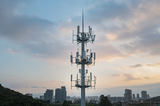 5G Towers In Modern City Locations