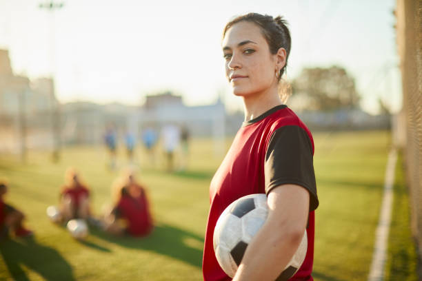 istock A proud soccer player looks down at the viewer. 1369101291