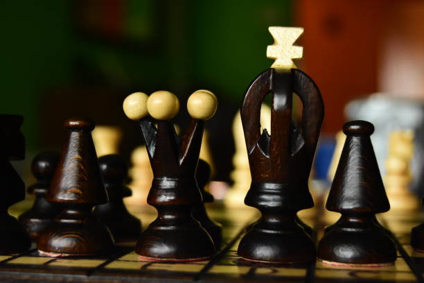 istock Chess. A game that needs planning. A game with figures, queen, rook, knight, bishop ending with a checkmate. 1369107967
