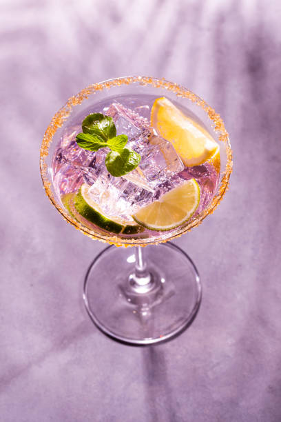 istock Colorful cocktails on the bar table in restaurant. 1369109305