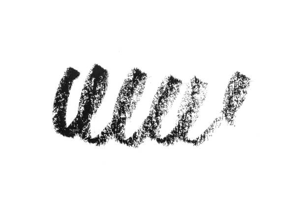 istock Cosmetic eye pencil stroke on white background - Image 1369110803