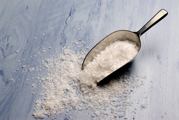 Maldon sea salt. stock photo