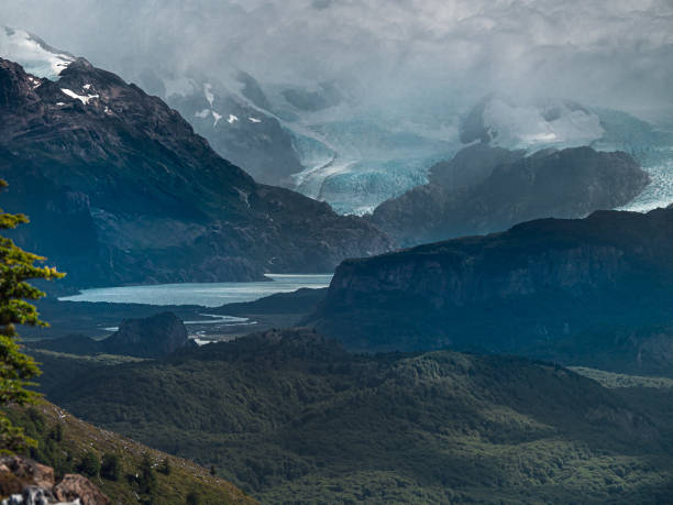 Scenic view of Glacier Grey