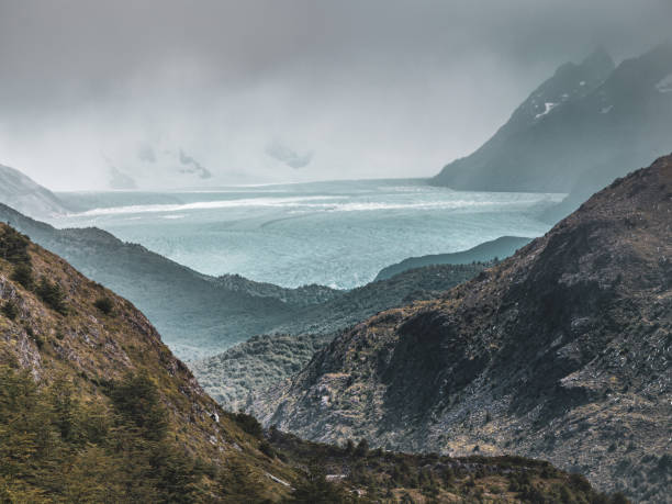 Scenic view of Glacier Grey