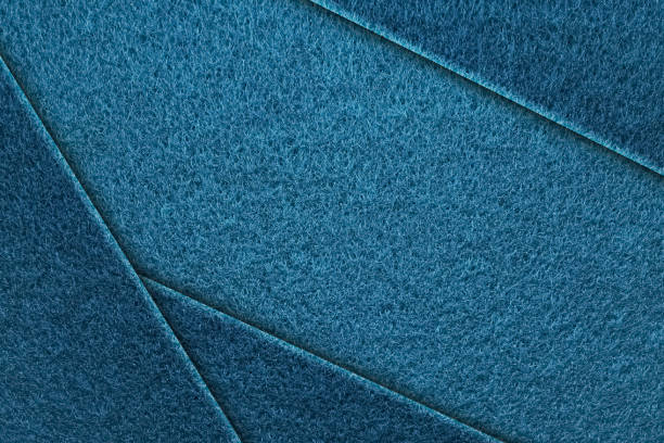 istock Blue felt background with triangle parts 1369115292
