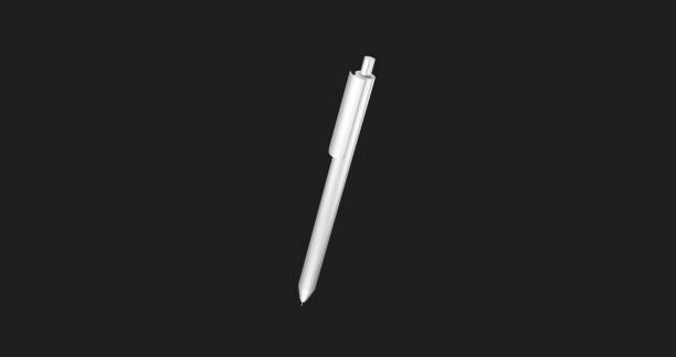 istock White pen mockup. 3D image. Premium Swiss design. 1369119532
