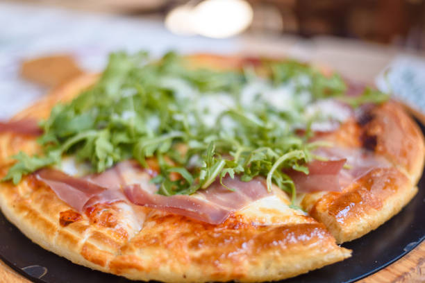 istock Small supreme delicious fast food pizza 1369120144