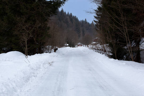 istock An icy road in the valley 1369127721