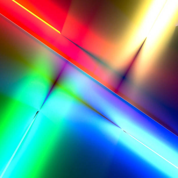 istock Colored neon background. Glowing background. Multicolored background. 3D illustration. 1369133326