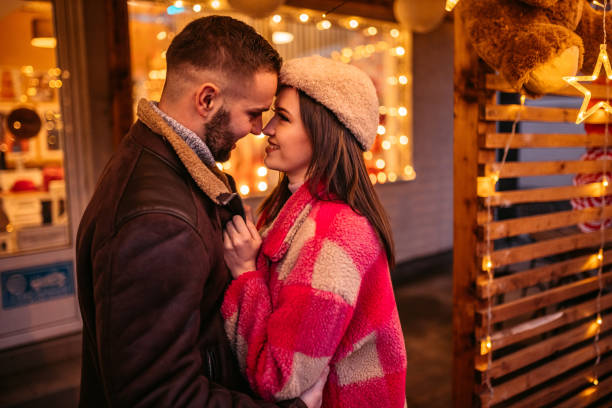 istock Romantic couple sharing their affection on Valentine's day, 1369133564