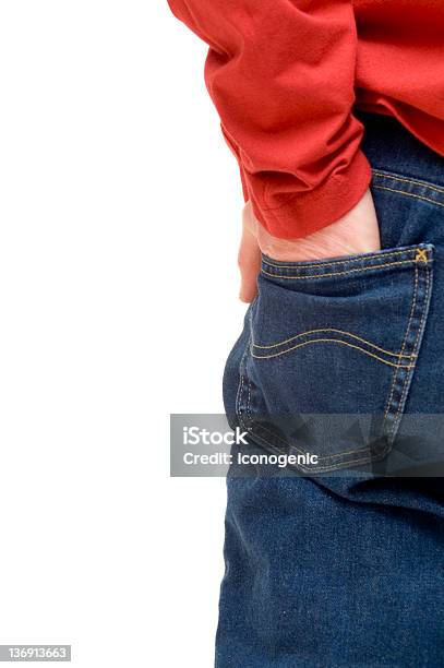 Hand In Pocket Stock Photo - Download Image Now - Adult, Adults Only, Back