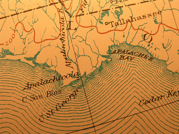 istock Antique map, Coast Apalachicola Florida 136913754