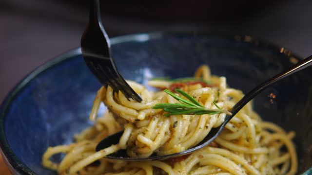 Swirl Spaghetti On Spoon