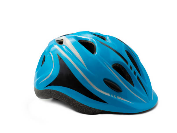 istock children's bicycle helmet. isolated on white background. 1369144529