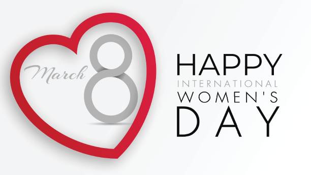 istock International women's day celebration background 8 march number 8 art paper cut style in red heart for posters, brochures, banners, websites. 1369149864