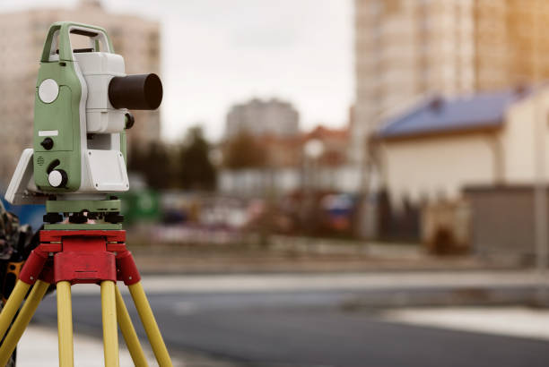 istock Surveyors equipment 1369151208