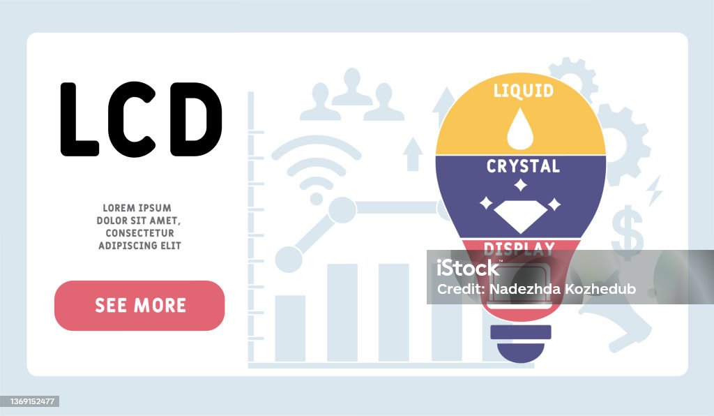 Backronym Display Lcd Liquid Crystal Display Acronym Stock Illustration - Download Image ...