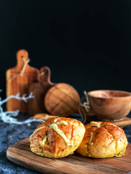 istock Korean cream cheese garlic bread 1369159822