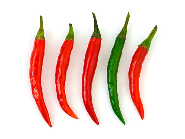 istock Green and red hot chili pepper 136916235
