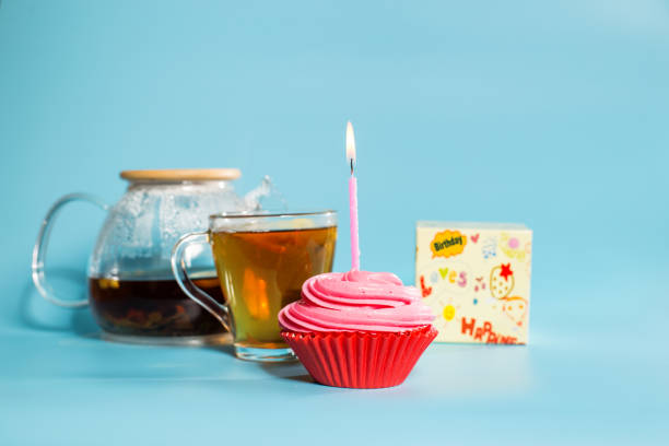 Birthday cake with candle