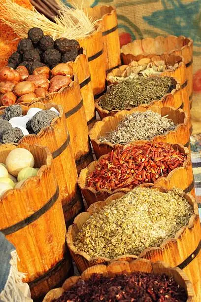 Photo of Egyptian spice market