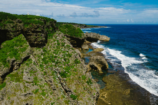 istock Cliff along ocean coastline on a sunny tropical summer day 1369166568