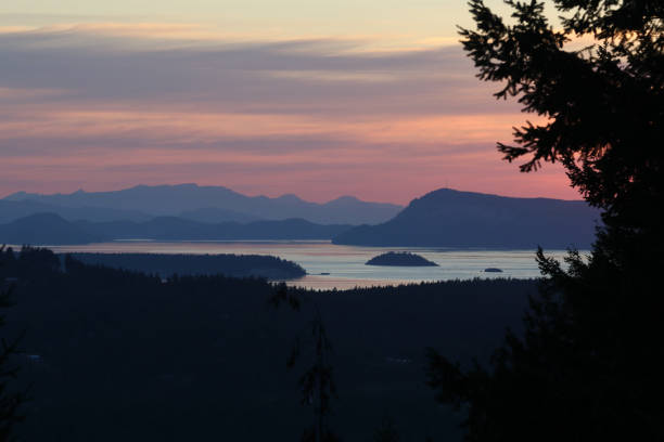 Looking at Deception Pass on the Skagit Bay side in Washington State.  See also
