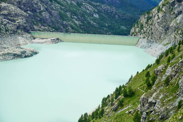 istock Alpine Dam in Italy 1369169758