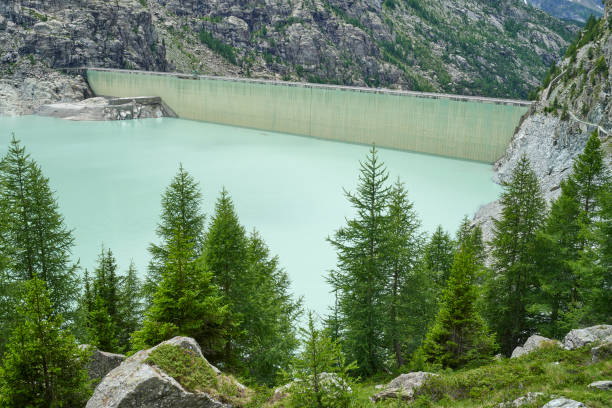 istock Alpine Dam in Italy 1369172290