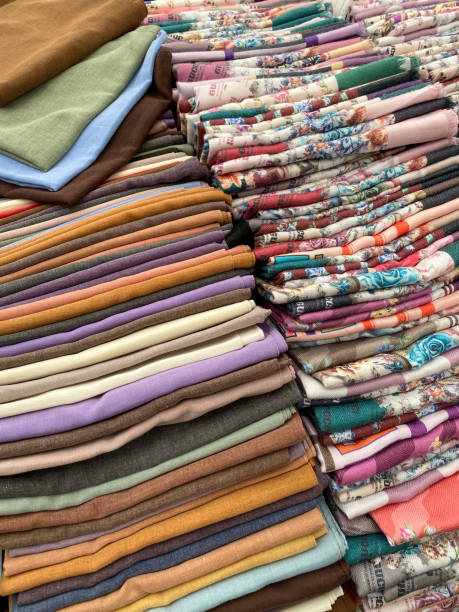 istock Covers in the flea market aisle 1369182529