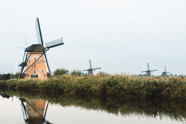 istock Zaanstad, Netherlands windmill de zoeker 1369183450
