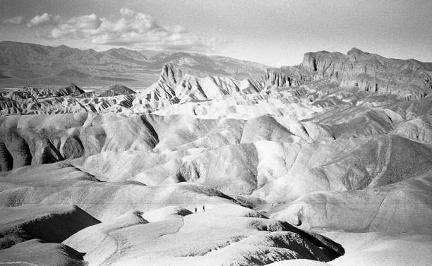 Death Valley Terrain in Winter stock photo
