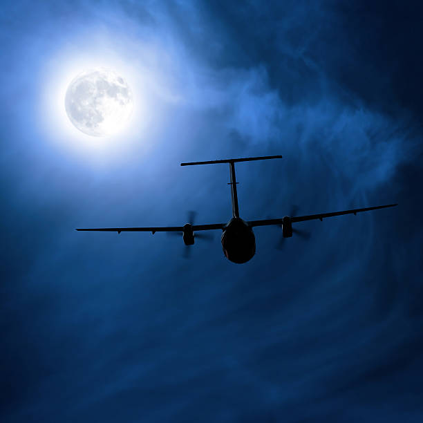 istock propeller airplane taking off at night 136918827
