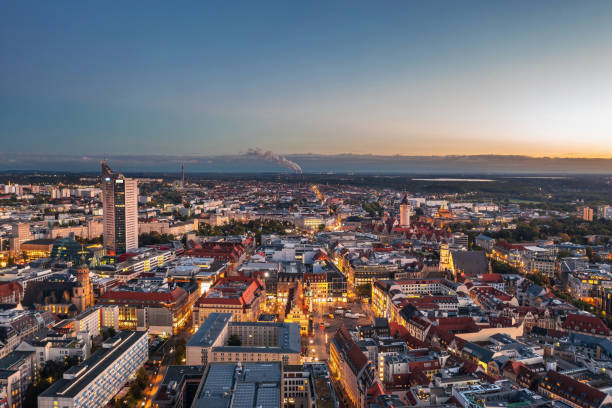 istock Night cityscape of Leipzig (Saxony, Germany) 1369189684