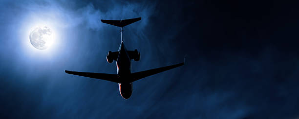 istock corporate jet airplane taking off at night 136919028