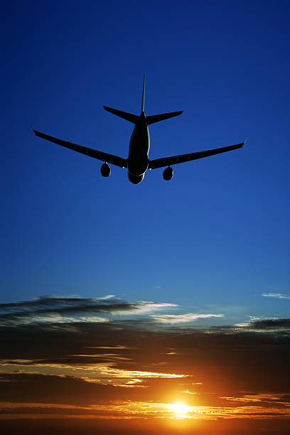 istock XXL jet airplane taking off at sunset 136919042