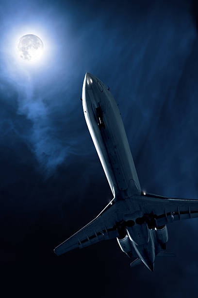 istock corporate jet airplane taking off at night 136919044