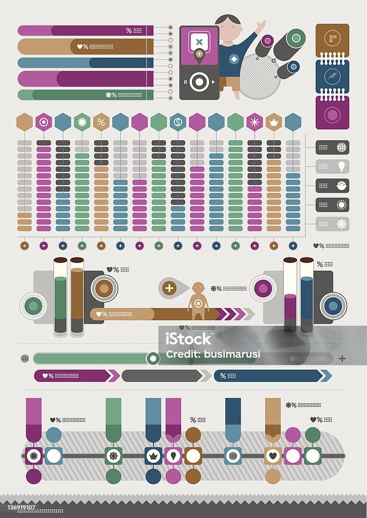Complex Infographic Examples Interesting And Complex Elements Of Infographics Stock Illustration ...