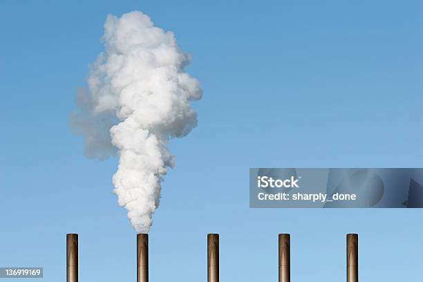Xxl Air Pollution Stock Photo - Download Image Now - Greenhouse Gas, Fumes, Reduction