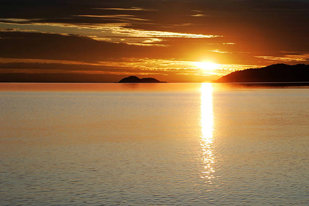 istock colorful lake sunset 136919192
