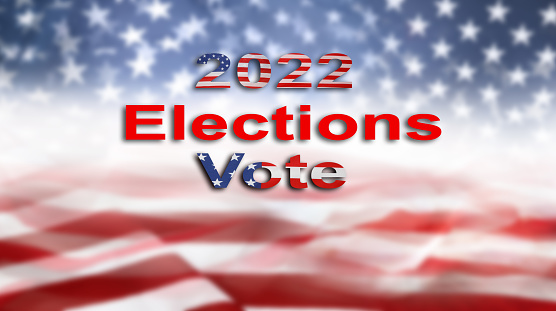 2022 America elections vote stars and stripes