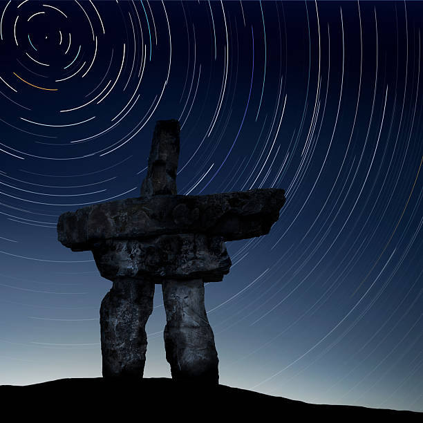 istock XXL inukshuk with stars 136919360