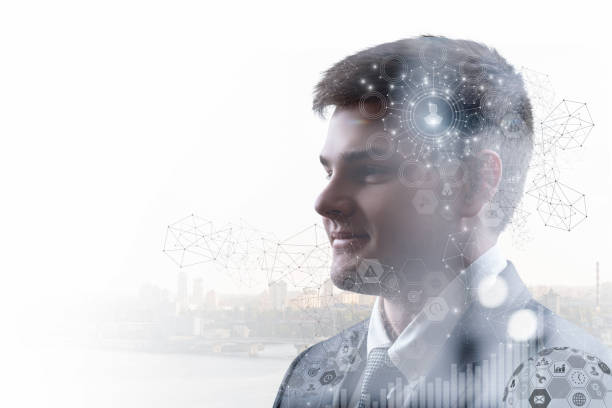 istock Concept of artificial intelligence for working with human resources in business. 1369195766