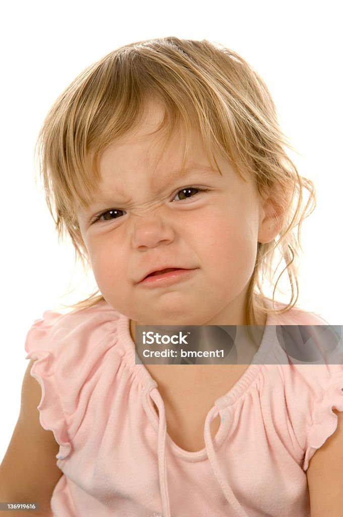 Baby Mädchen Scowl - Lizenzfrei 12-23 Monate Stock-Foto