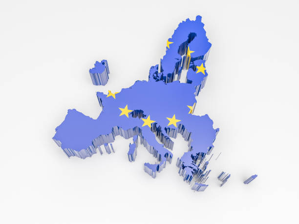 istock European Union map with European flag 1369199307